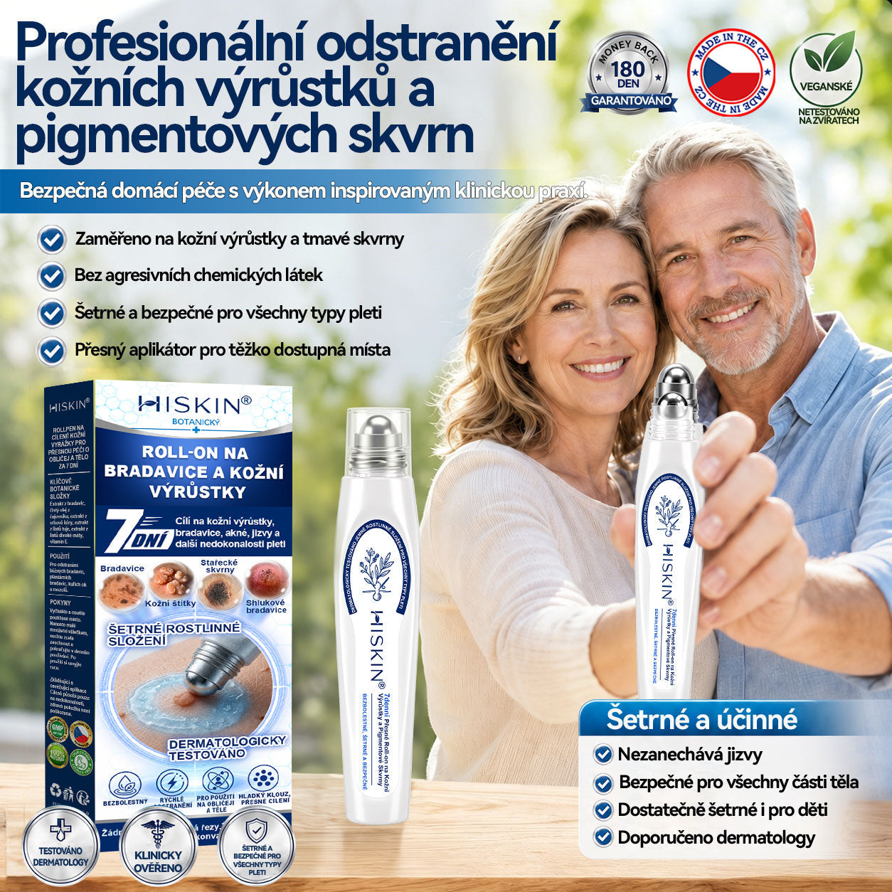 💛✅Oficiální značkový obchod | Hiskin® 7denní odstraňovač skvrn a pigmentových skvrn (Bezbolestný rollerball bez jizev)🐬