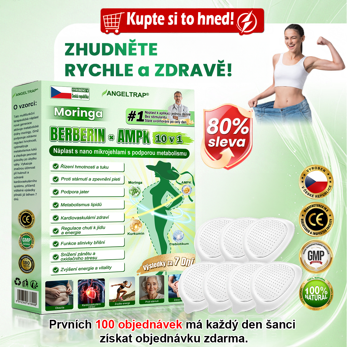 👑Zbývají už jen 4 balení! ⭐Nabízíme dodatečnou slevu 70 %! Pokud tuto šanci propásnete, další možnost se naskytne až příští rok – Moringa · Berberin × NAD+ 10 v 1 Advanced Nano 𝑨𝑵𝑮𝑬𝑳𝑻𝑹𝑨𝑷®