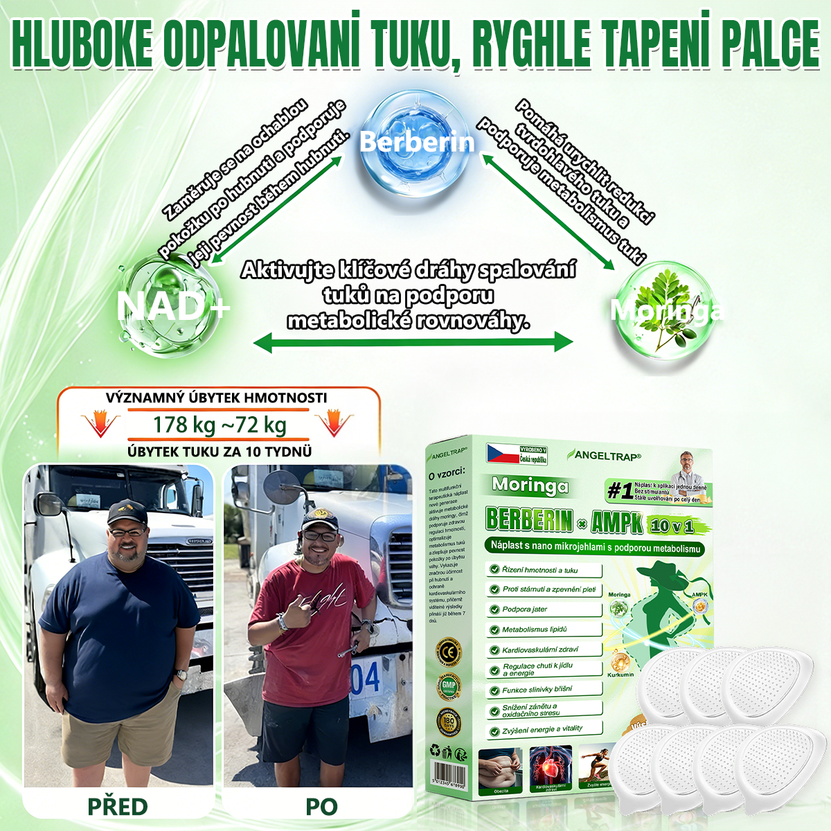 👑Zbývají už jen 4 balení! ⭐Nabízíme dodatečnou slevu 70 %! Pokud tuto šanci propásnete, další možnost se naskytne až příští rok – Moringa · Berberin × NAD+ 10 v 1 Advanced Nano 𝑨𝑵𝑮𝑬𝑳𝑻𝑹𝑨𝑷®