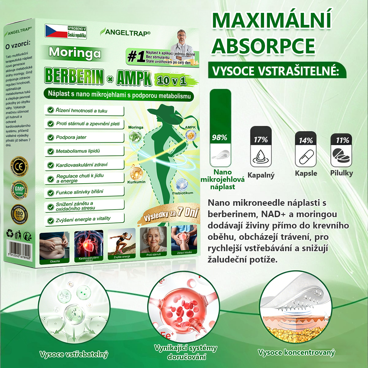 👑Zbývají už jen 4 balení! ⭐Nabízíme dodatečnou slevu 70 %! Pokud tuto šanci propásnete, další možnost se naskytne až příští rok – Moringa · Berberin × NAD+ 10 v 1 Advanced Nano 𝑨𝑵𝑮𝑬𝑳𝑻𝑹𝑨𝑷®